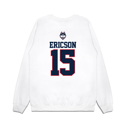 UConn - NCAA Baseball : Brady Ericson - USA Raglan Premium Crewneck Sweatshirt-1