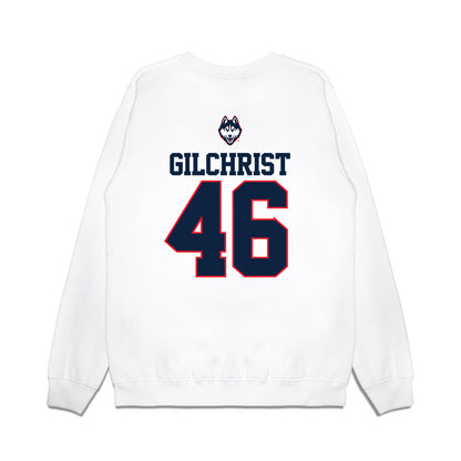 UConn - NCAA Baseball : Rob Gilchrist - USA Raglan Premium Crewneck Sweatshirt-1