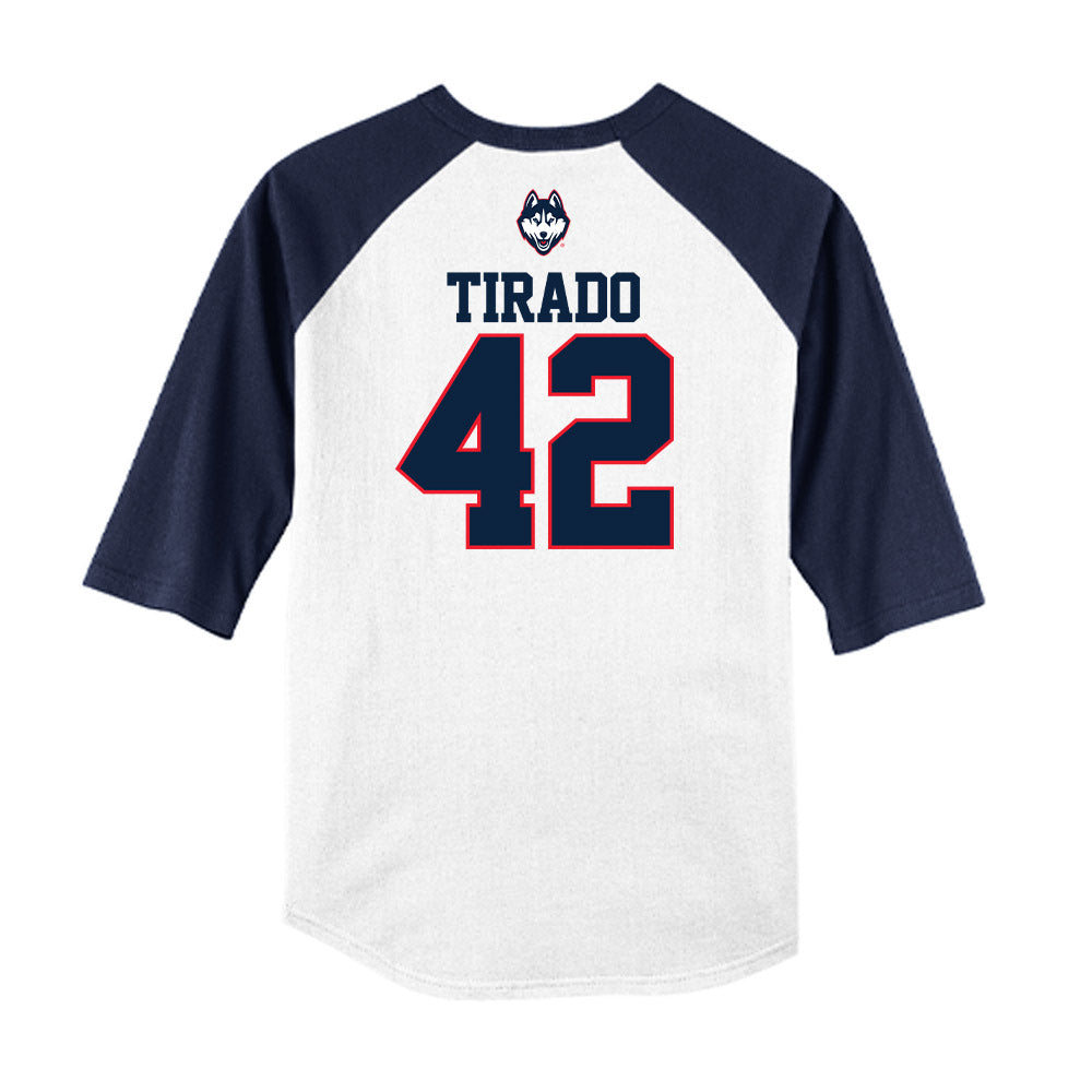 UConn - NCAA Baseball : Gabriel Tirado - USA Raglan Raglan Shirt-1