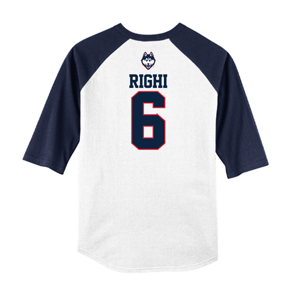UConn - NCAA Baseball : Camden Righi - USA Raglan Raglan Shirt-1