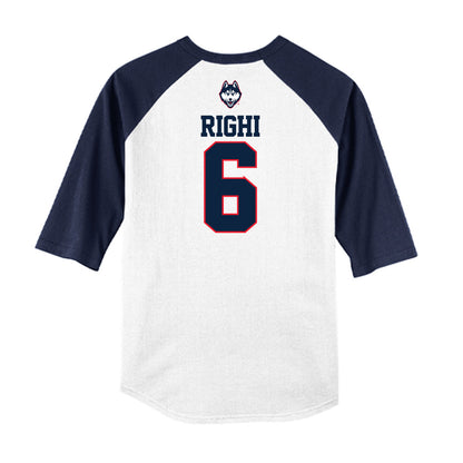 UConn - NCAA Baseball : Camden Righi - USA Raglan Raglan Shirt-1