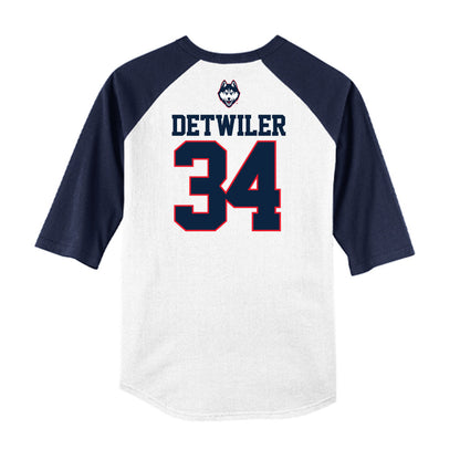 UConn - NCAA Baseball : Bryce Detwiler - USA Raglan Raglan Shirt-1