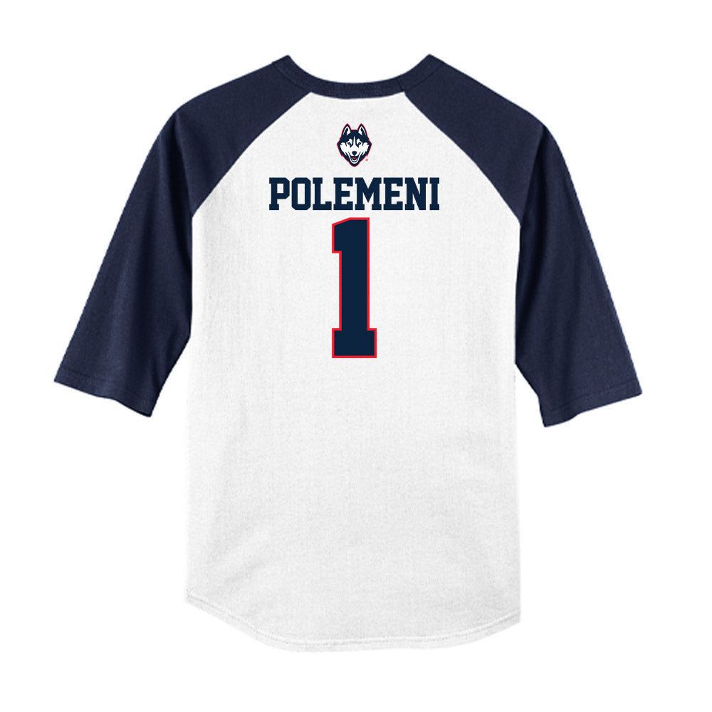 UConn - NCAA Baseball : Christopher Polemeni - USA Raglan Raglan Shirt-1