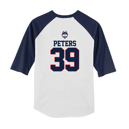 UConn - NCAA Baseball : Kyle Peters - USA Raglan Youth Raglan T-Shirt-1
