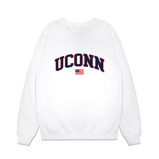 UConn - NCAA Baseball : Vincent Lombardo - USA Raglan Premium Crewneck Sweatshirt-0