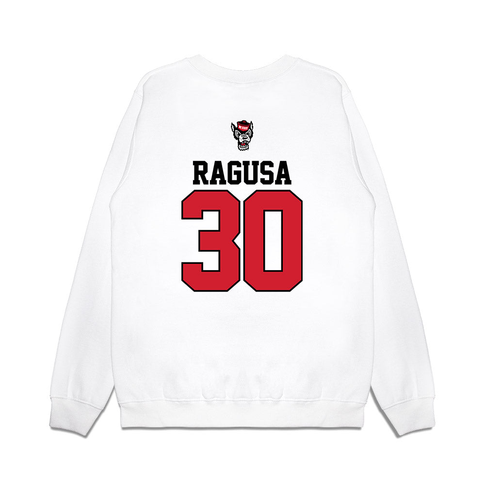 NC State - NCAA Baseball : Mikey Ragusa - USA Raglan Premium Crewneck Sweatshirt-1
