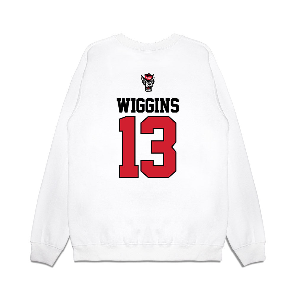 NC State - NCAA Baseball : Andrew Wiggins - USA Raglan Premium Crewneck Sweatshirt-1