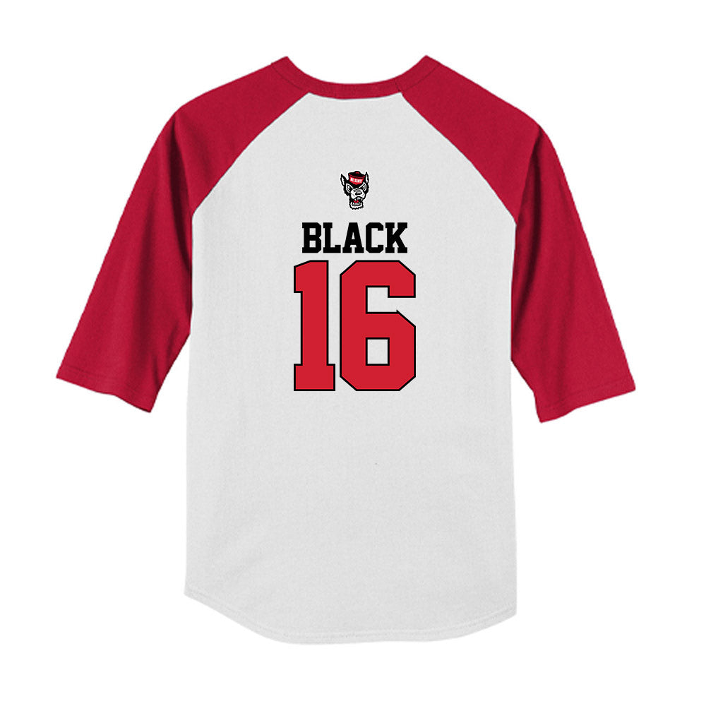 NC State - NCAA Baseball : Collins Black - USA Raglan Youth Raglan T-Shirt-1