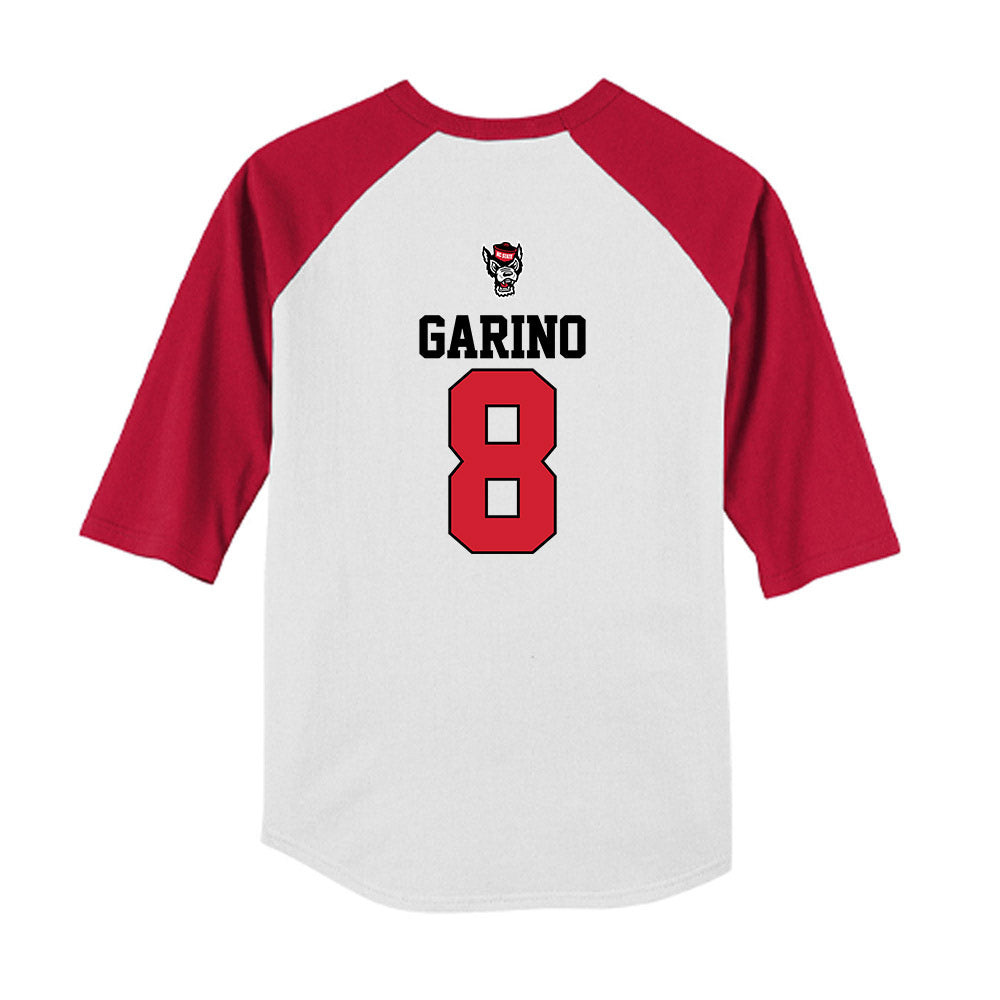 NC State - NCAA Baseball : Ryder Garino - USA Raglan Youth Raglan T-Shirt-1