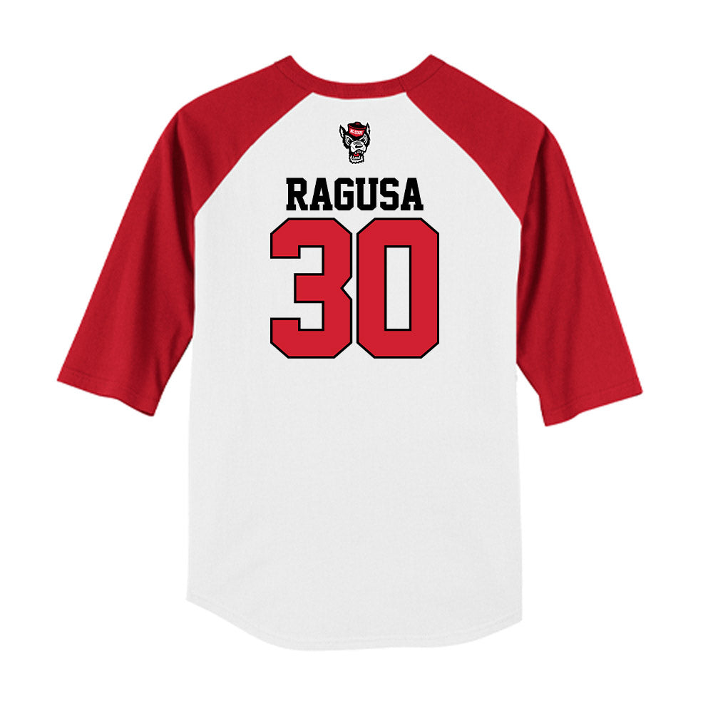 NC State - NCAA Baseball : Mikey Ragusa - USA Raglan Raglan Shirt-1