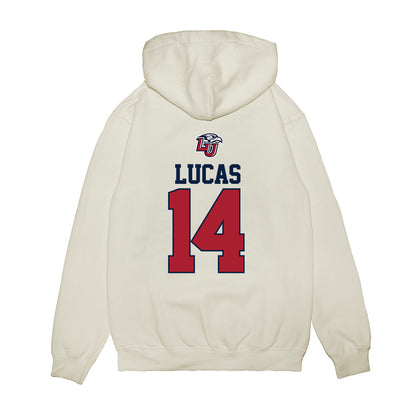 Liberty - NCAA Baseball : Jaxon Lucas - USA Raglan Premium Hooded Sweatshirt-1