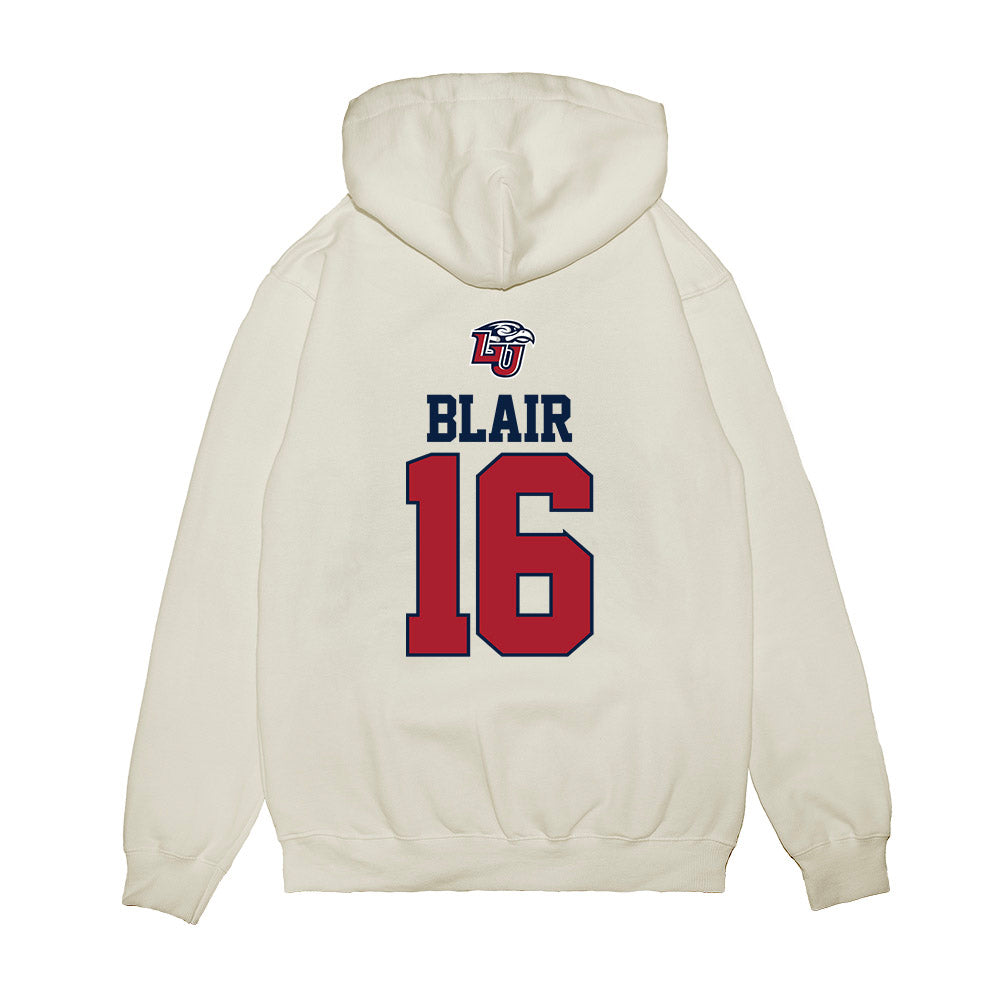 Liberty - NCAA Baseball : Ben Blair - USA Raglan Premium Hooded Sweatshirt-1