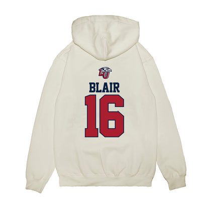 Liberty - NCAA Baseball : Ben Blair - USA Raglan Premium Hooded Sweatshirt-1