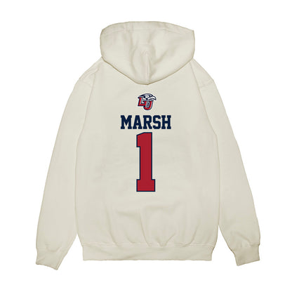 Liberty - NCAA Baseball : Tanner Marsh - USA Raglan Premium Hooded Sweatshirt-1
