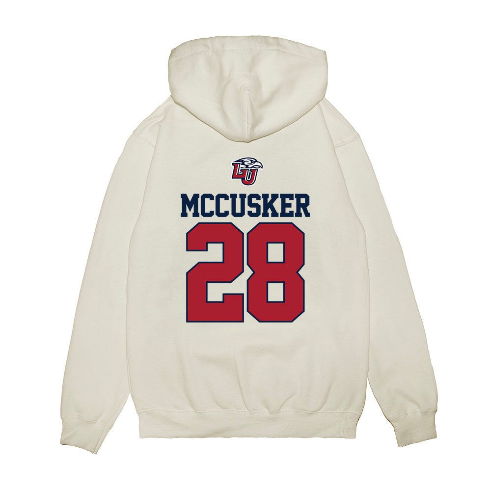 Liberty - NCAA Baseball : Joshua Mccusker - USA Raglan Premium Hooded Sweatshirt-1