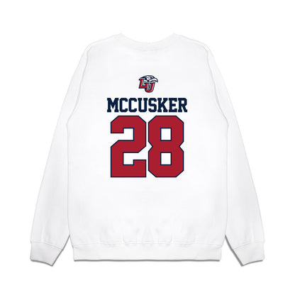 Liberty - NCAA Baseball : Joshua Mccusker - USA Raglan Premium Crewneck Sweatshirt-1
