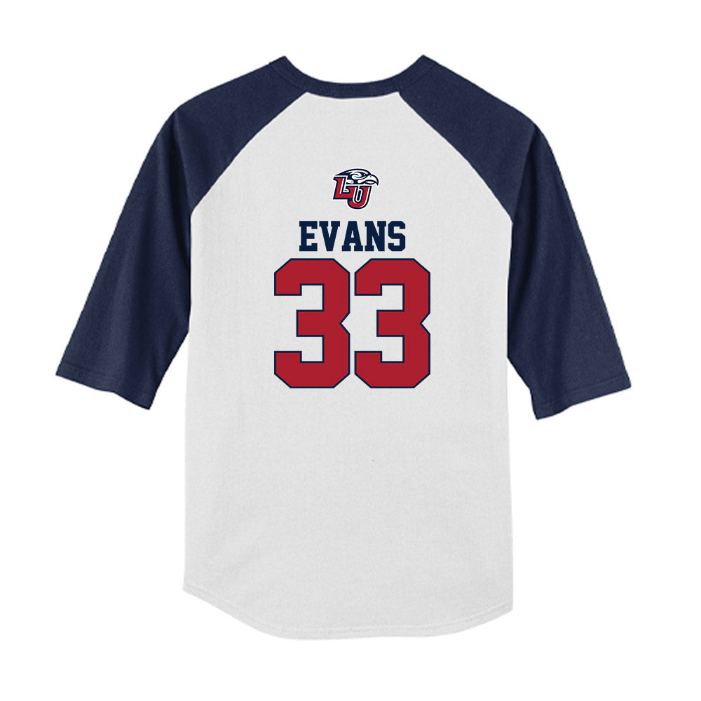 Liberty - NCAA Baseball : Jackson Evans - USA Raglan Youth Raglan T-Shirt-1