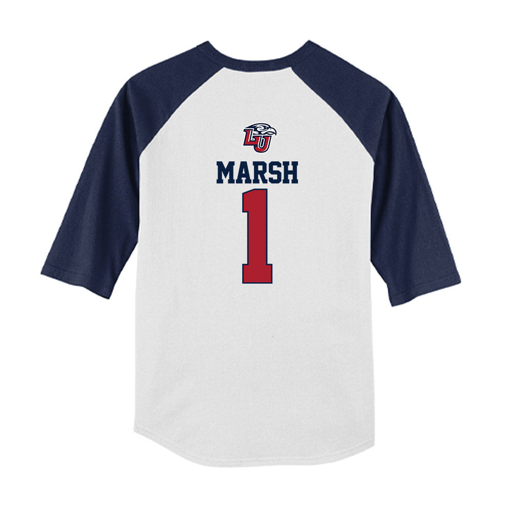 Liberty - NCAA Baseball : Tanner Marsh - USA Raglan Youth Raglan T-Shirt-1