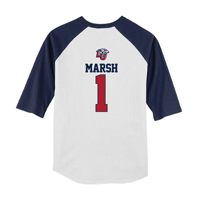 Liberty - NCAA Baseball : Tanner Marsh - USA Raglan Youth Raglan T-Shirt-1