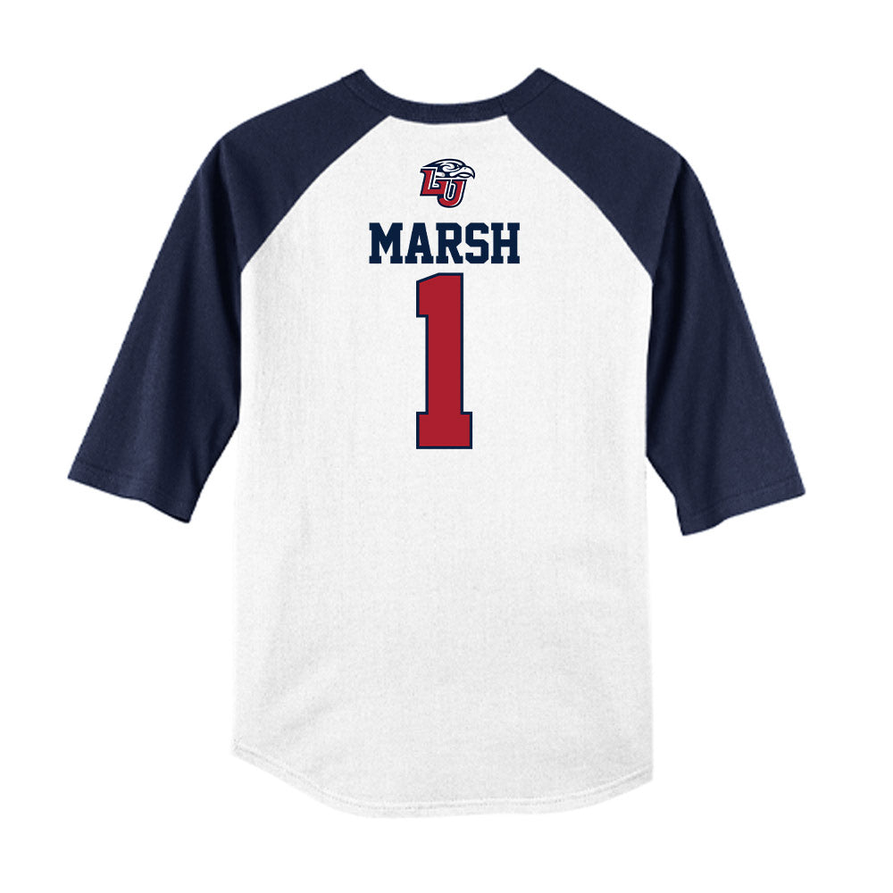 Liberty - NCAA Baseball : Tanner Marsh - USA Raglan Raglan Shirt-1