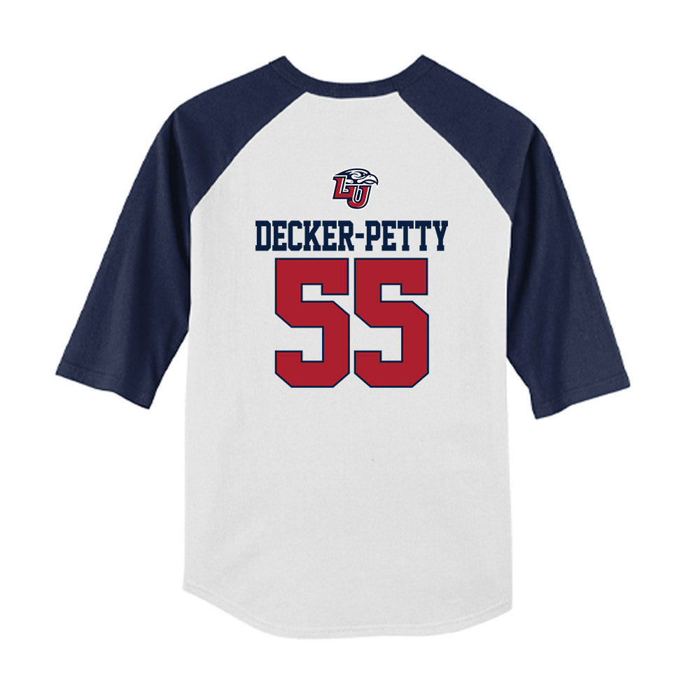 Liberty - NCAA Baseball : Aydan Decker-Petty - USA Raglan Youth Raglan T-Shirt-1