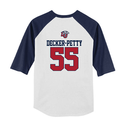 Liberty - NCAA Baseball : Aydan Decker-Petty - USA Raglan Youth Raglan T-Shirt-1
