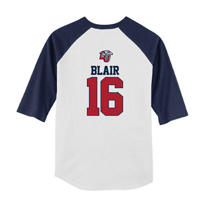 Liberty - NCAA Baseball : Ben Blair - USA Raglan Youth Raglan T-Shirt-1