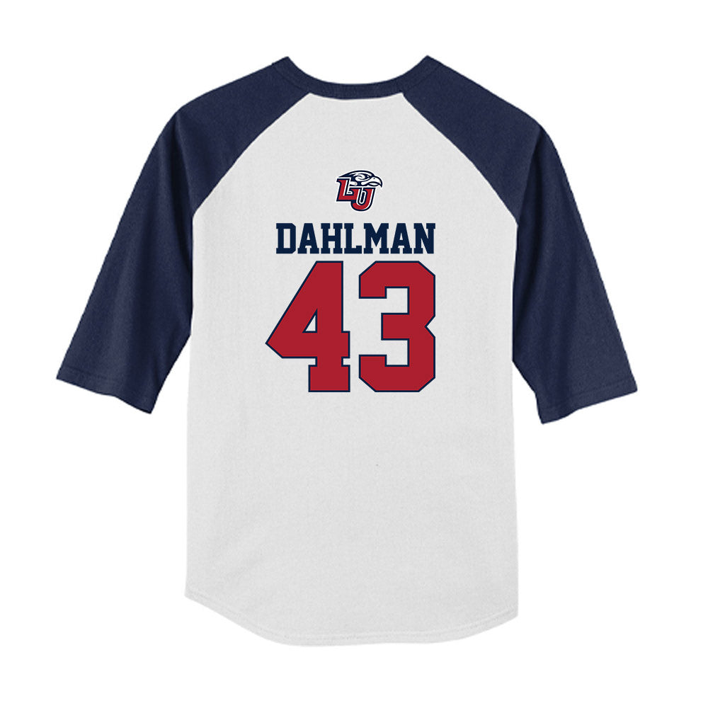 Liberty - NCAA Baseball : Brandon Dahlman - USA Raglan Youth Raglan T-Shirt-1