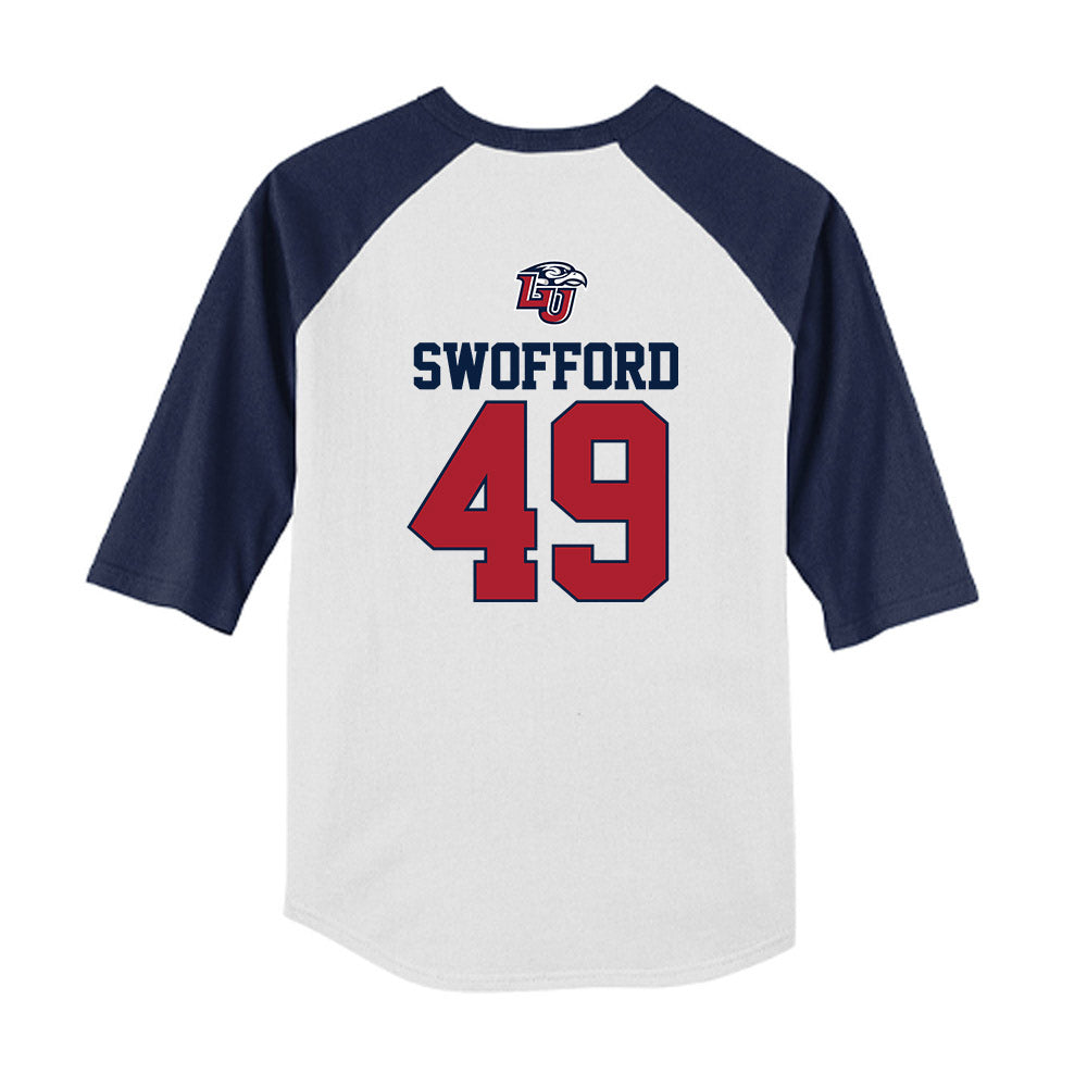 Liberty - NCAA Baseball : Easton Swofford - USA Raglan Youth Raglan T-Shirt-1