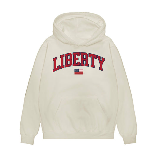 Liberty - NCAA Baseball : Tanner Marsh - USA Raglan Premium Hooded Sweatshirt-0