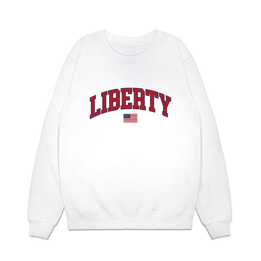 Liberty - NCAA Baseball : Jackson Evans - USA Raglan Premium Crewneck Sweatshirt-0