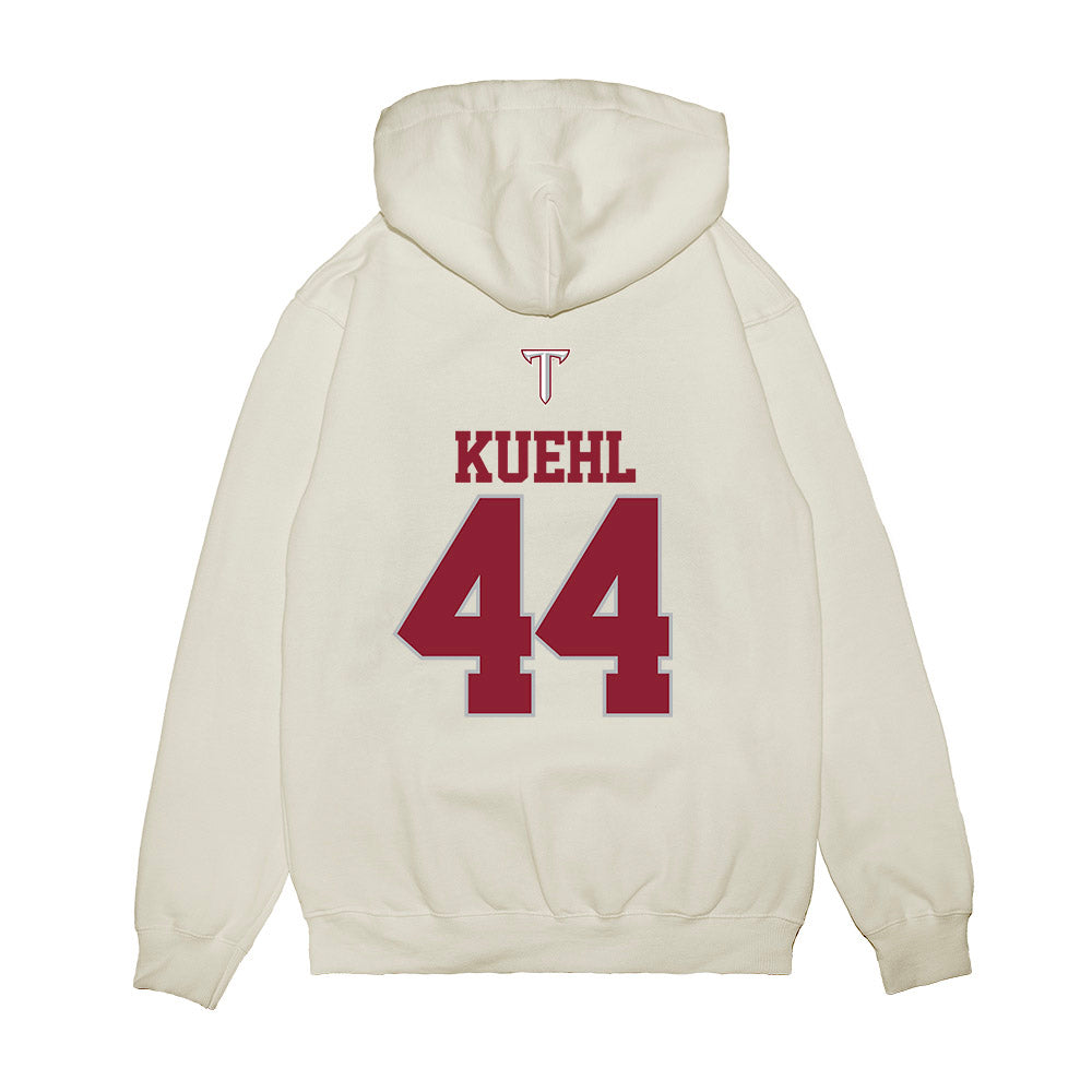 Troy - NCAA Baseball : Dillon Kuehl - USA Raglan Premium Hooded Sweatshirt-1