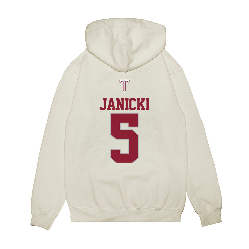 Troy - NCAA Baseball : James Janicki - USA Raglan Premium Hooded Sweatshirt-1
