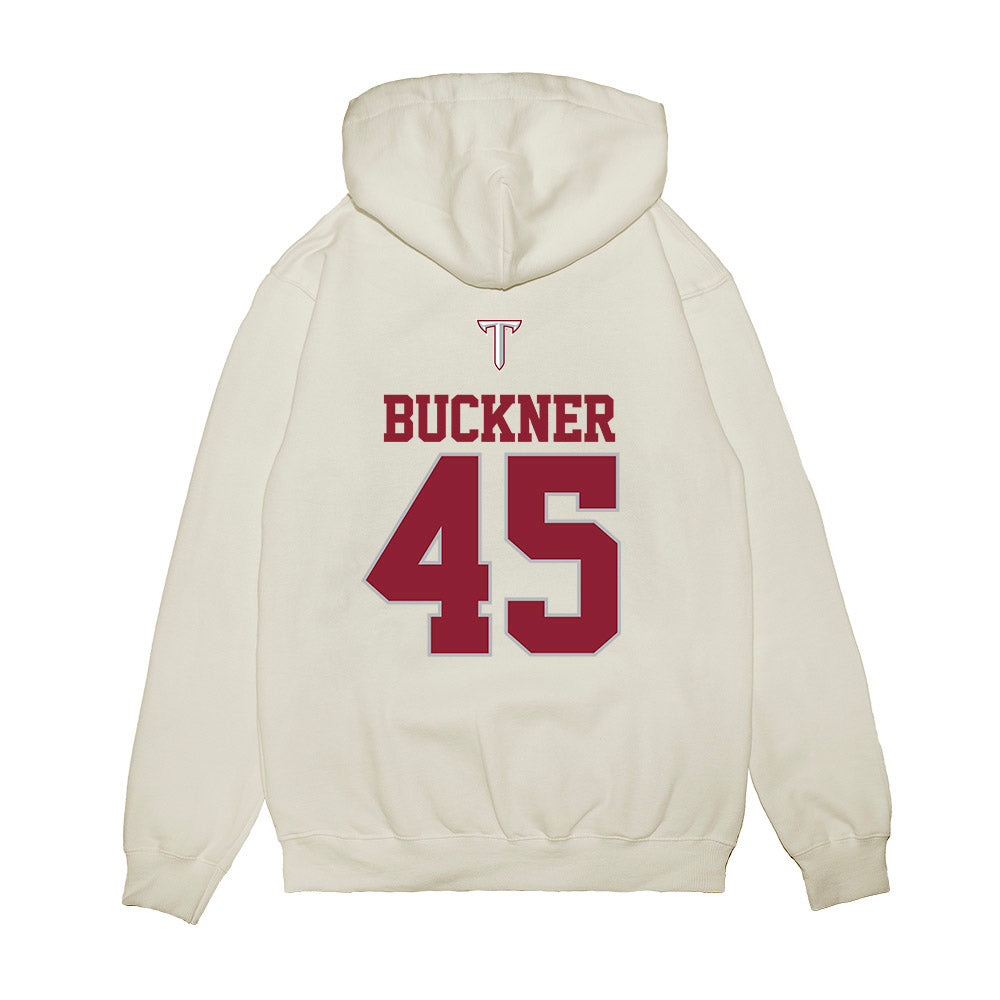 Troy - NCAA Baseball : Judah Buckner - USA Raglan Premium Hooded Sweatshirt-1