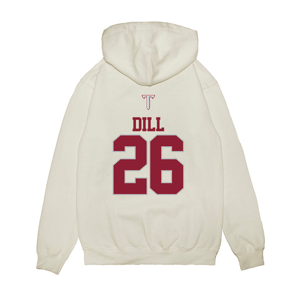Troy - NCAA Baseball : Matthew Dill - USA Raglan Premium Hooded Sweatshirt-1