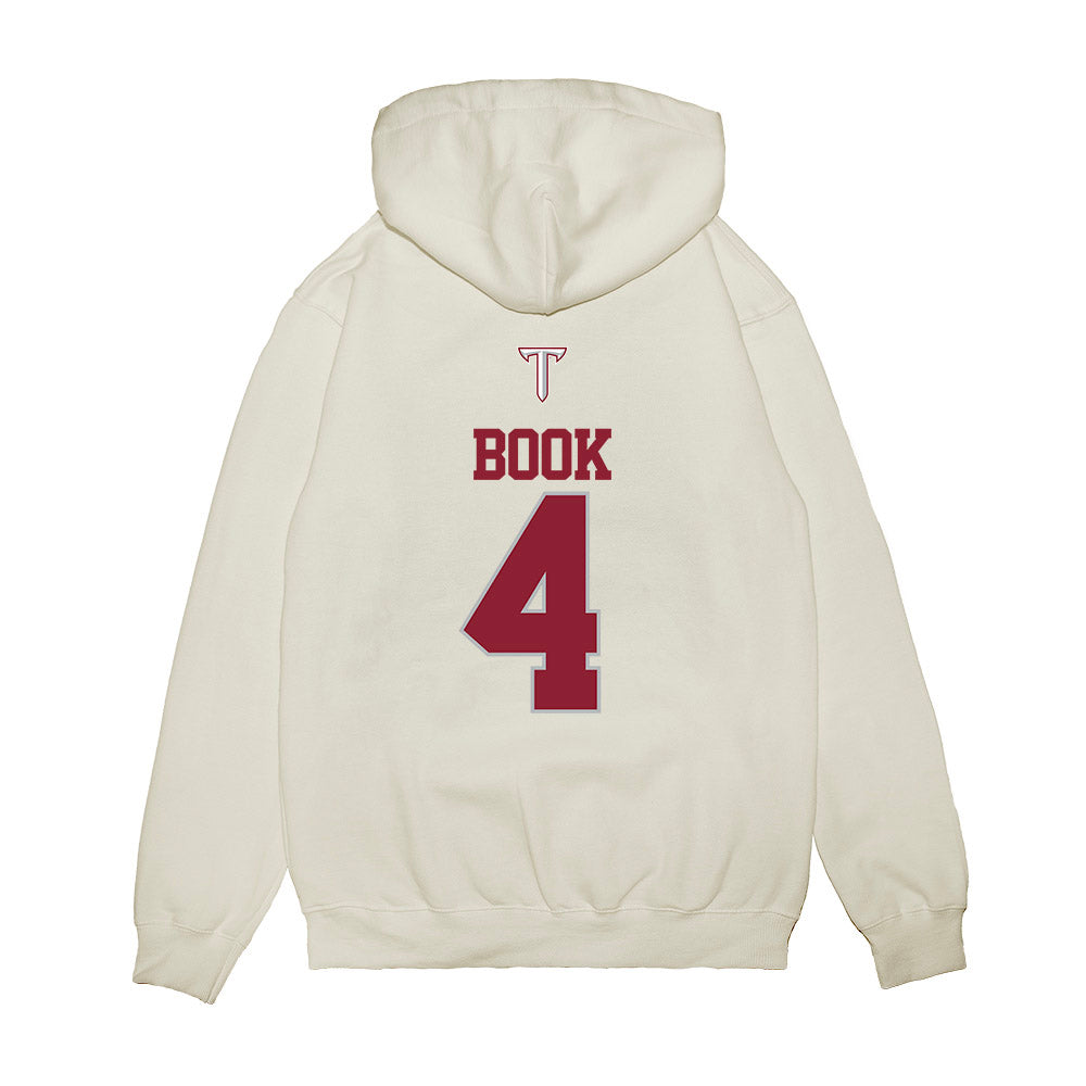Troy - NCAA Baseball : Nolan Book - USA Raglan Premium Hooded Sweatshirt-1
