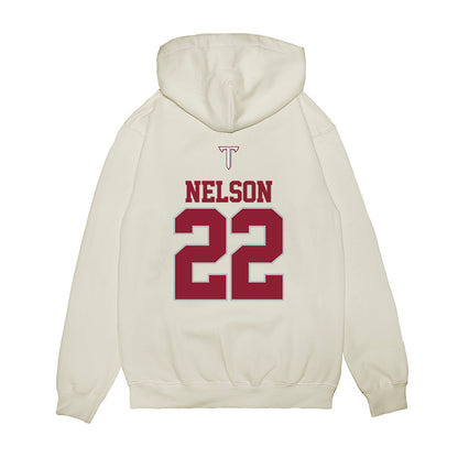 Troy - NCAA Baseball : Drew Nelson - USA Raglan Premium Hooded Sweatshirt-1