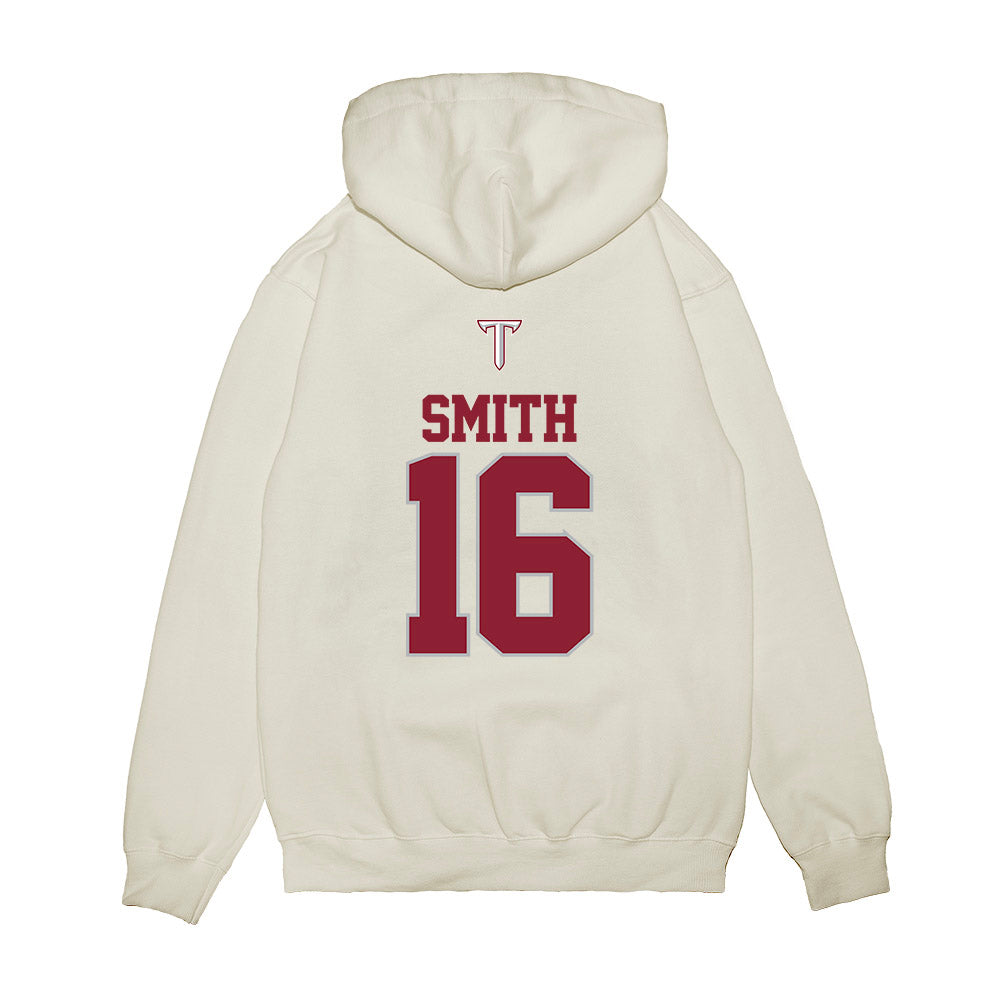 Troy - NCAA Baseball : Hayden Smith - USA Raglan Premium Hooded Sweatshirt-1