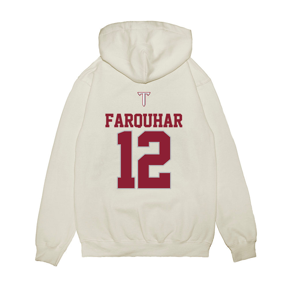 Troy - NCAA Baseball : Tate Farquhar - USA Raglan Premium Hooded Sweatshirt-1