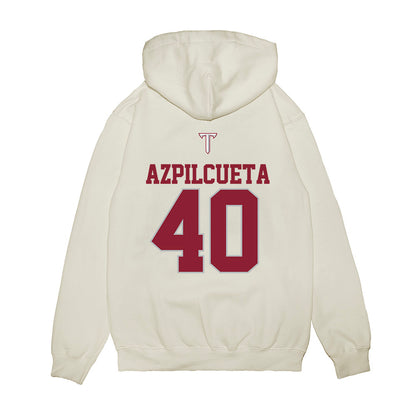 Troy - NCAA Baseball : Nico Azpilcueta - USA Raglan Premium Hooded Sweatshirt-1