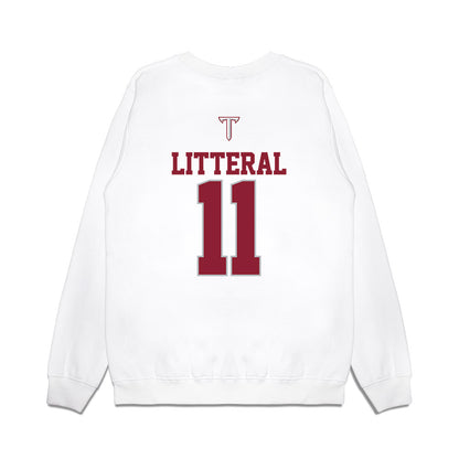 Troy - NCAA Baseball : Lucas Litteral - USA Raglan Premium Crewneck Sweatshirt-1