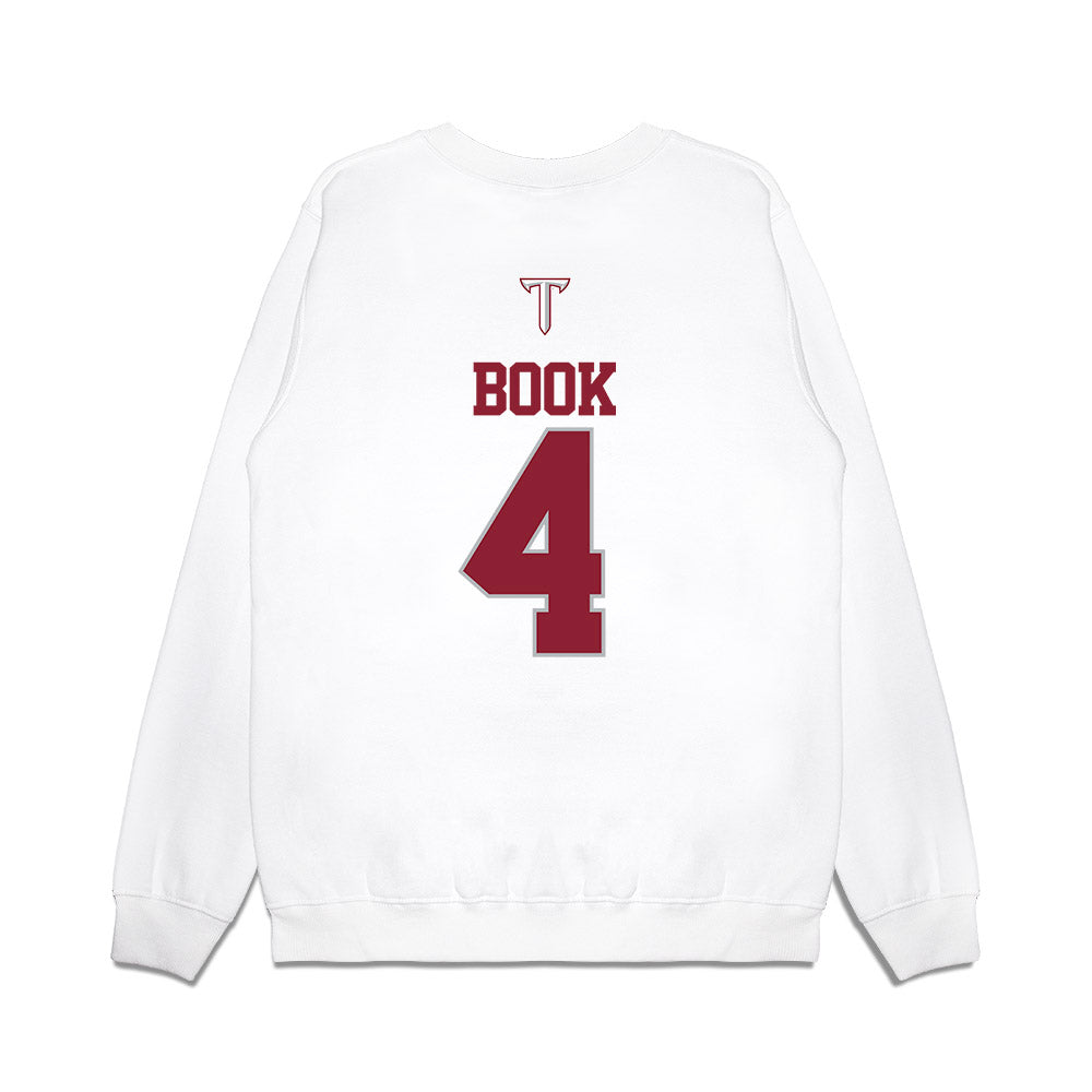 Troy - NCAA Baseball : Nolan Book - USA Raglan Premium Crewneck Sweatshirt-1