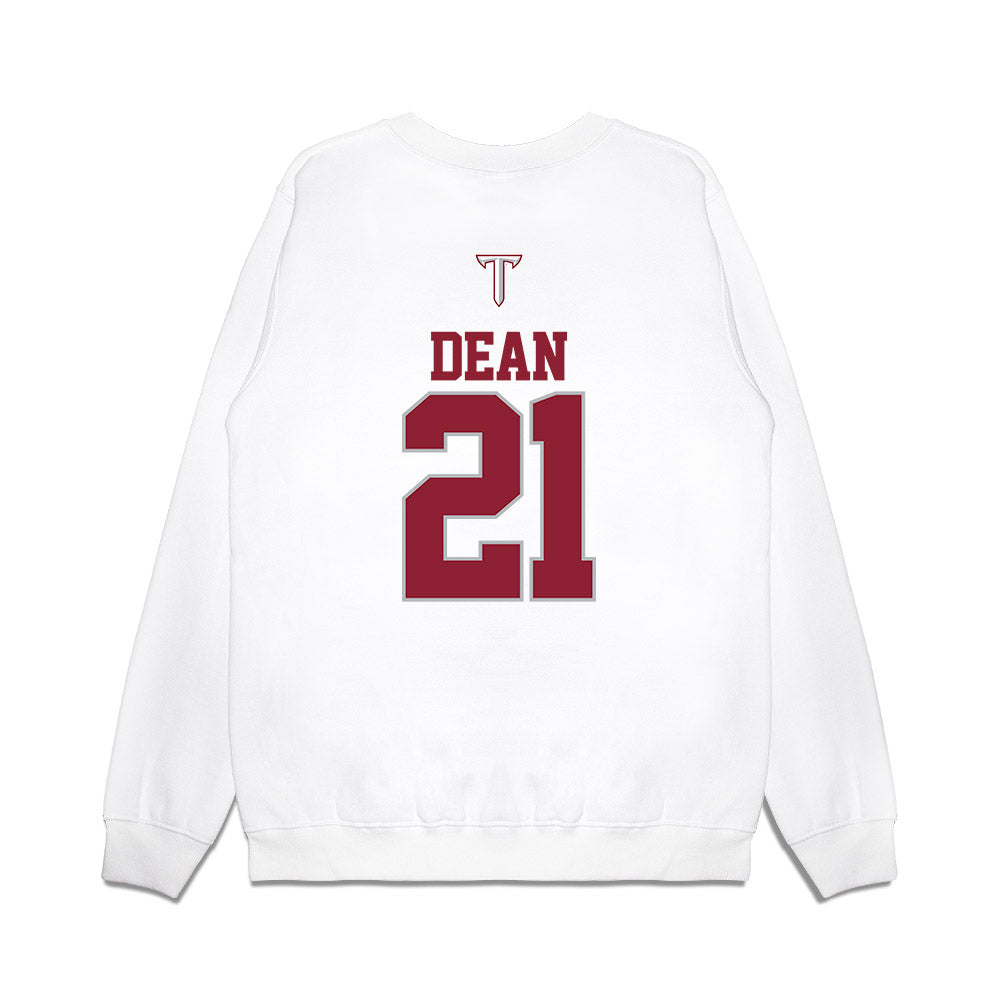 Troy - NCAA Baseball : Blake Dean - USA Raglan Premium Crewneck Sweatshirt-1