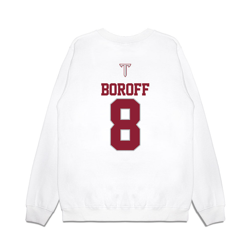 Troy - NCAA Baseball : Jabe Boroff - USA Raglan Premium Crewneck Sweatshirt-1