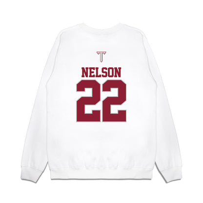 Troy - NCAA Baseball : Drew Nelson - USA Raglan Premium Crewneck Sweatshirt-1