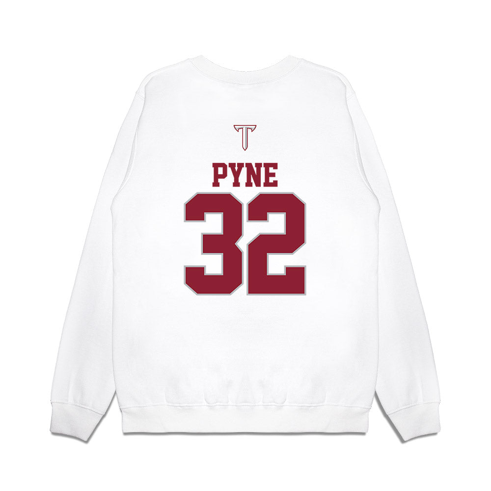 Troy - NCAA Baseball : Josh Pyne - USA Raglan Premium Crewneck Sweatshirt-1