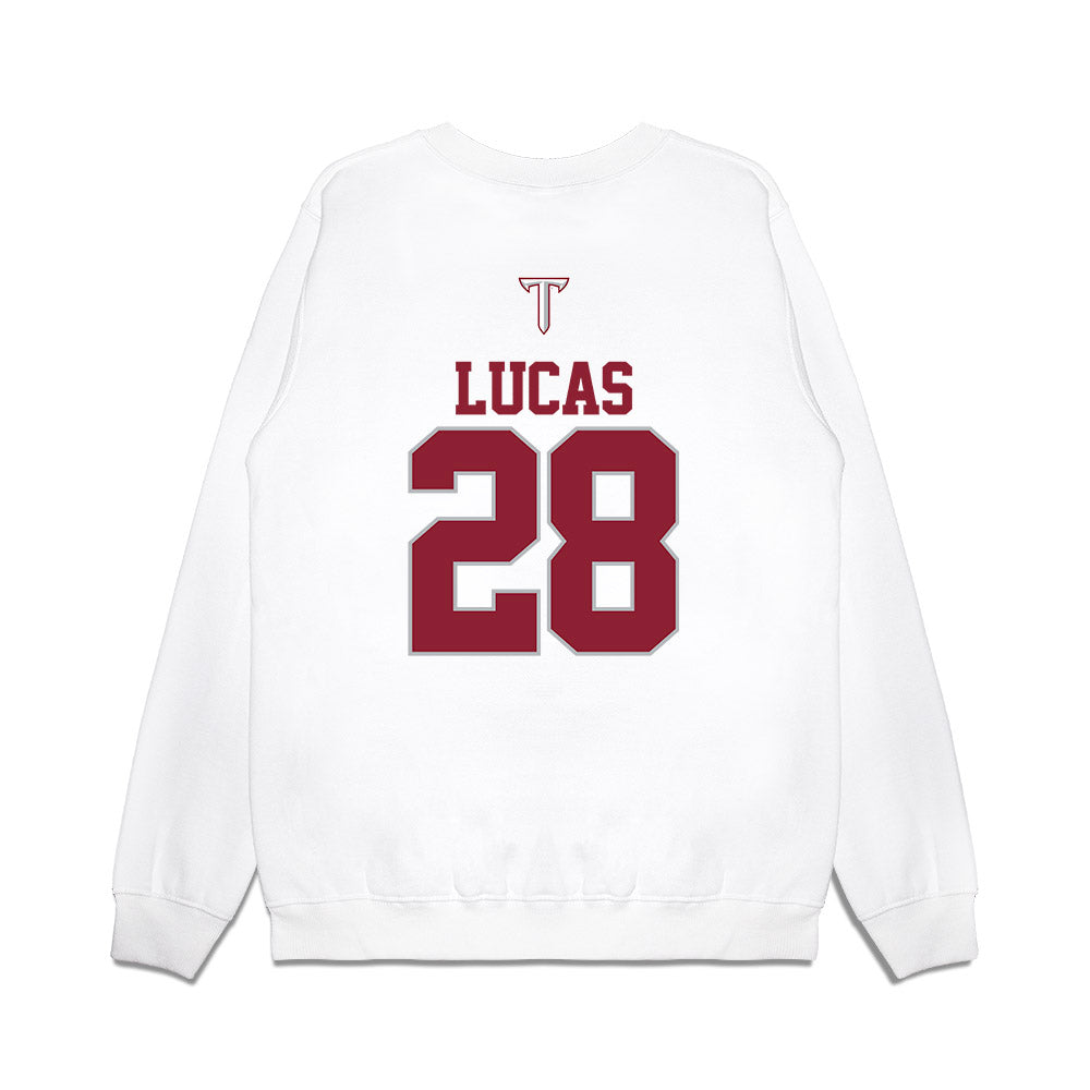 Troy - NCAA Baseball : Jackson Lucas - USA Raglan Premium Crewneck Sweatshirt-1