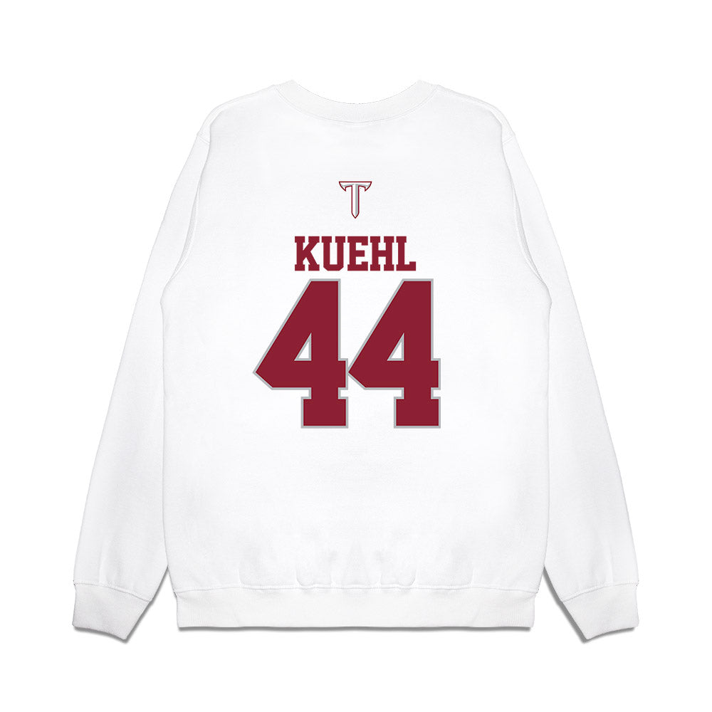 Troy - NCAA Baseball : Dillon Kuehl - USA Raglan Premium Crewneck Sweatshirt-1