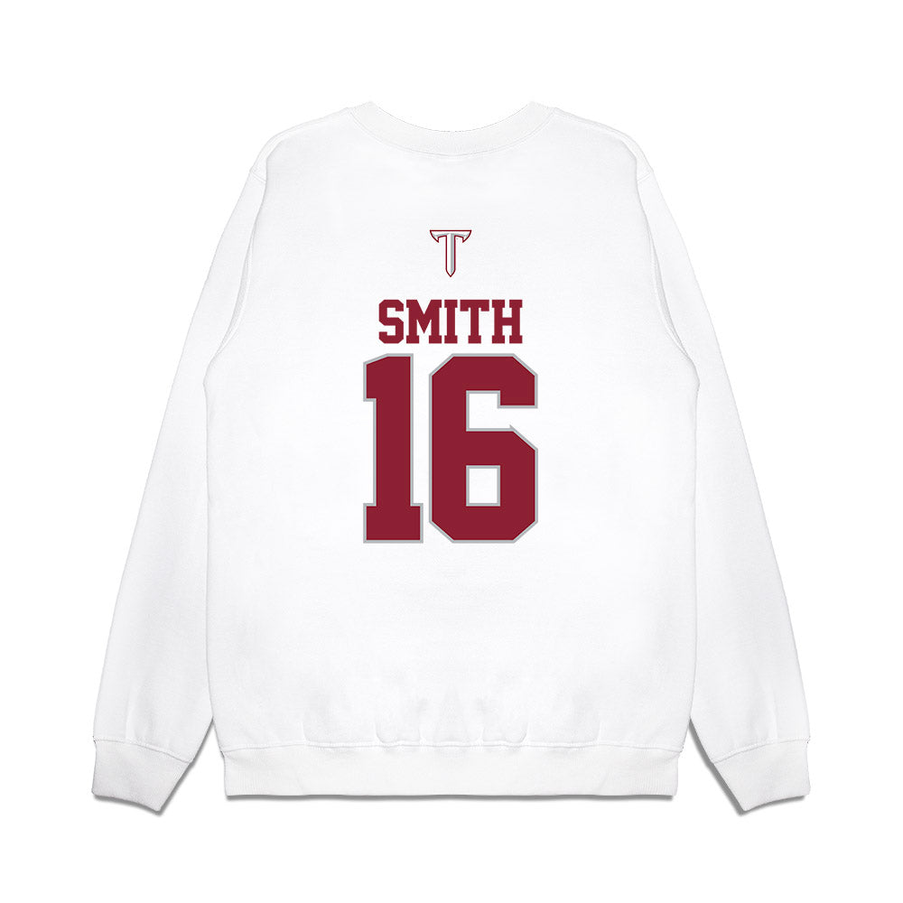 Troy - NCAA Baseball : Hayden Smith - USA Raglan Premium Crewneck Sweatshirt-1