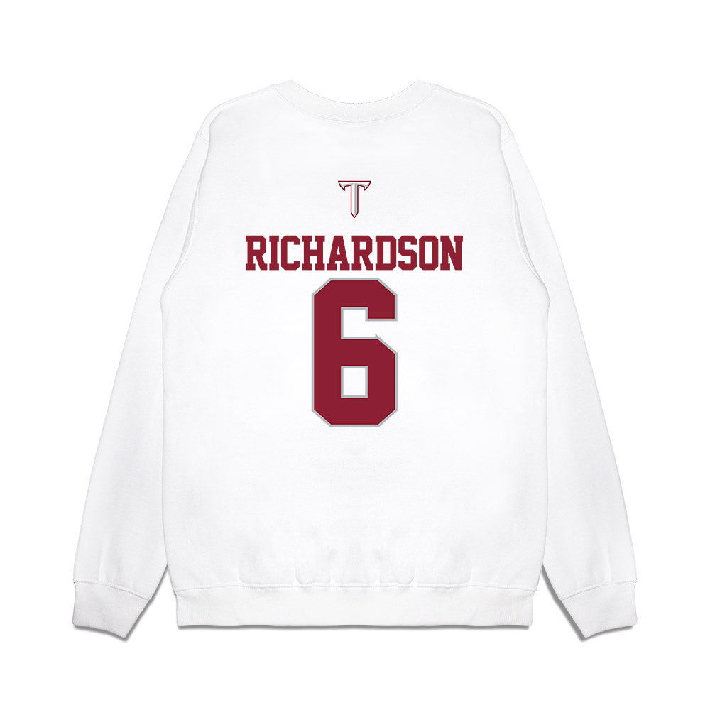 Troy - NCAA Baseball : Brady Richardson - USA Raglan Premium Crewneck Sweatshirt-1